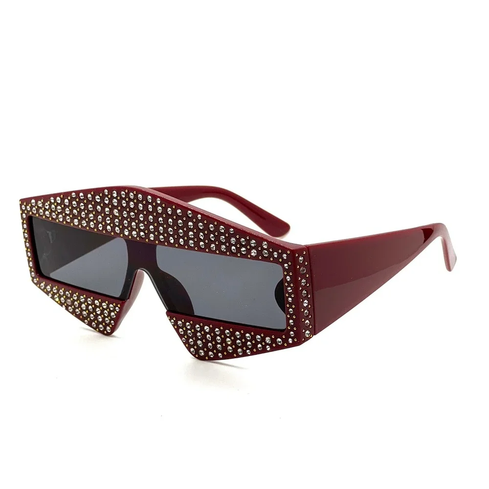 Sunglasses Men Fashion Eyewear Sophisticated Street Wear Diamond Large Gafas New